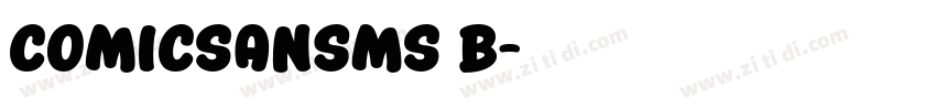 comicSansMS B字体转换